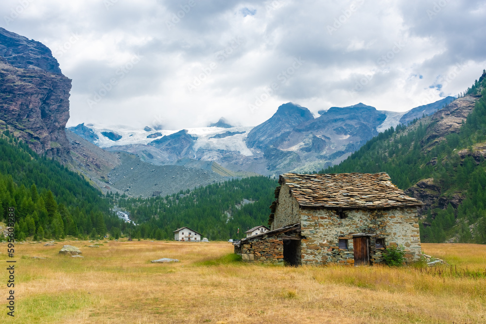 Old farm house in the Ayes Valley, Aosta Valley, Italy Old farm house in the Ayes Valley, Aosta Valley, Italy