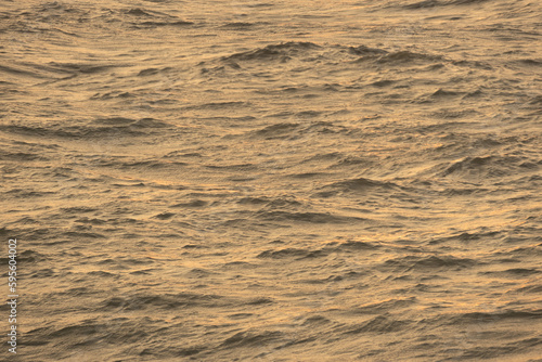 A close up of the texture of the Atlantic Ocean during sunset