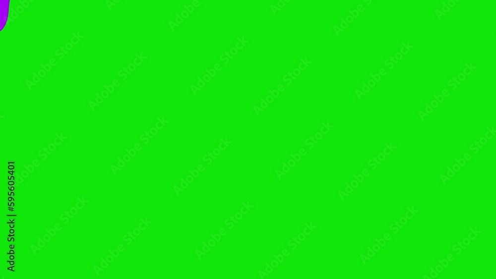 Cartoon purple liquid transition on a green screen. Cartoon splash transition with key colors. 4K video Cartoon purple liquid transition on a green screen. Cartoon splash transition with key colors. 4K video