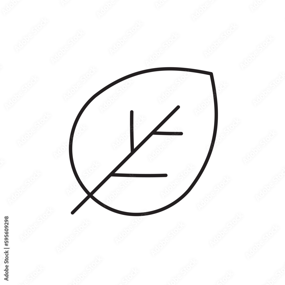Leaf vector line icon. Leaf flat sign design. Leaf symbol isolated pictogram. UX UI icon of leave. Linear icon outline symbol Leaf vector line icon. Leaf flat sign design. Leaf symbol isolated pictogram. UX UI icon of leave. Linear icon outline symbol