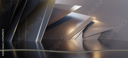 concert stage performance stage exhibition scene backdrop 3d illustration