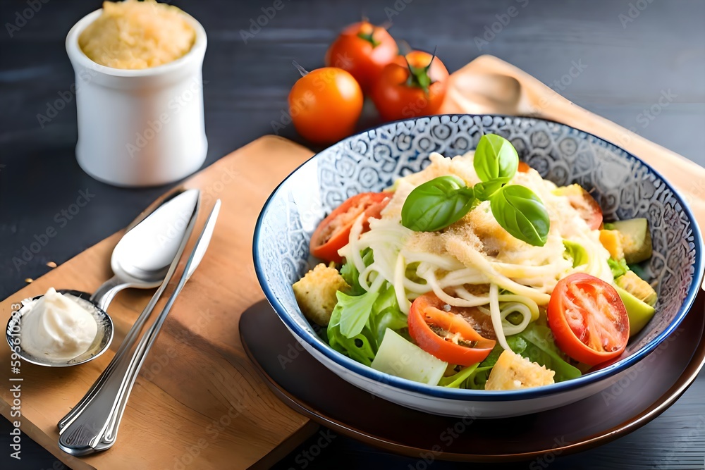Delicious fresh bowl of salad Delicious fresh bowl of salad