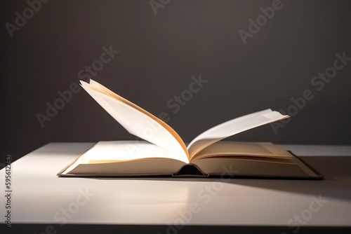 An  Open Book: Knowledge and Inspiration on the Table, open book, knowledge, inspiration, table, learning, education, reading, literature, library, wisdom, enlightenment,