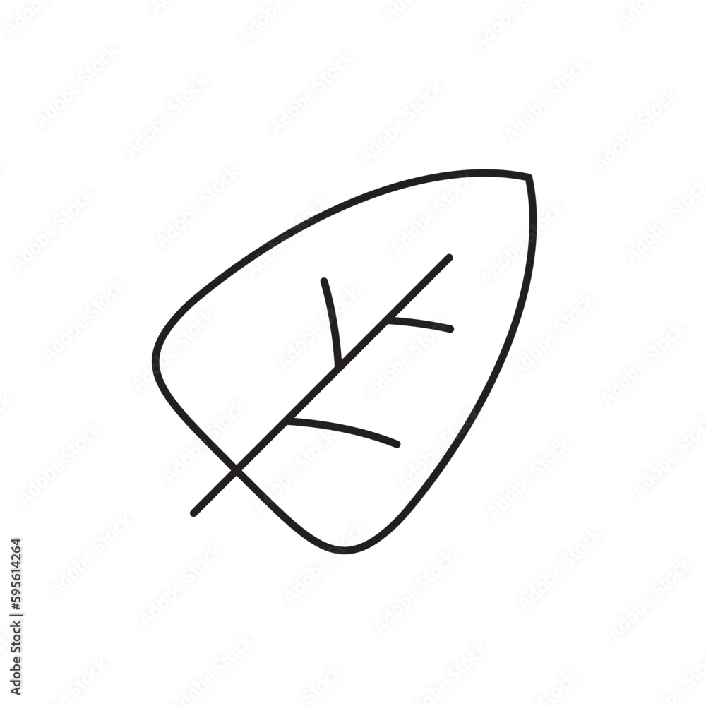 Leaf vector line icon. Leaf flat sign design. Leaf symbol isolated pictogram. UX UI icon of leave. Linear icon outline symbol Leaf vector line icon. Leaf flat sign design. Leaf symbol isolated pictogram. UX UI icon of leave. Linear icon outline symbol