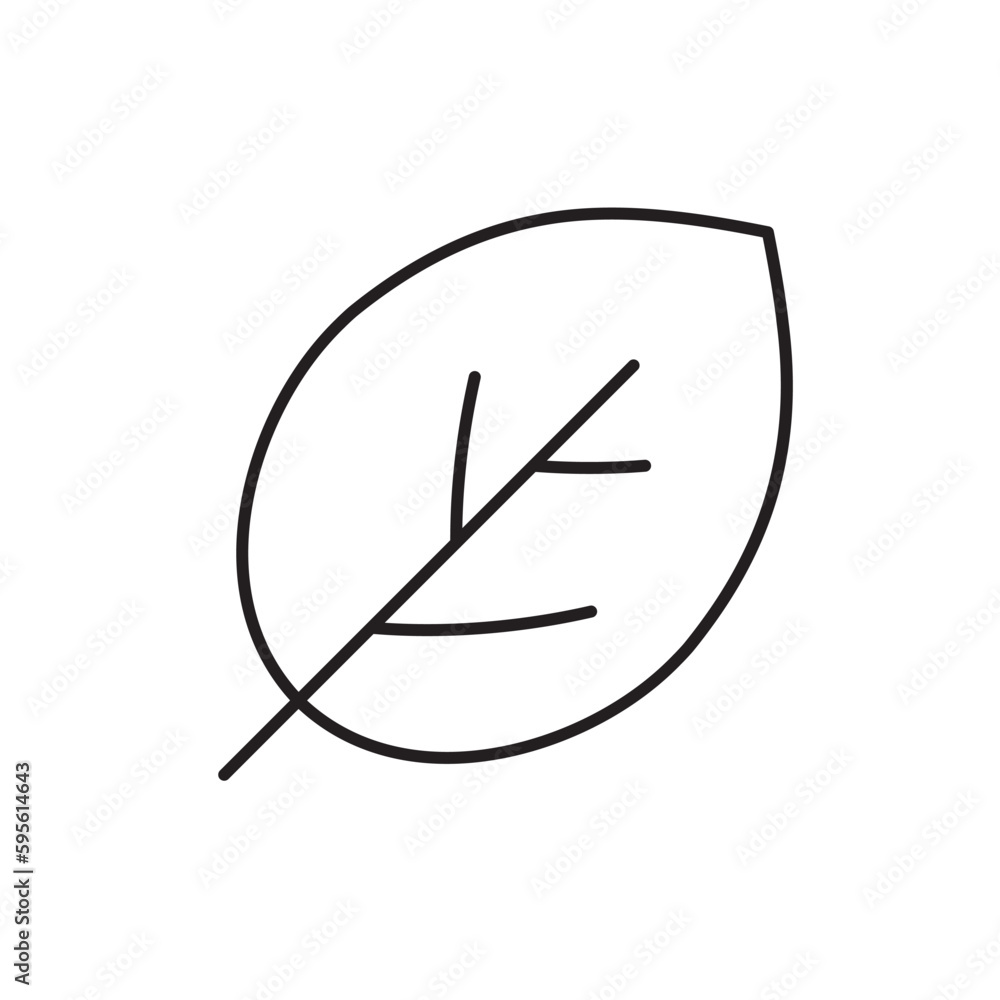 Leaf vector line icon. Leaf flat sign design. Leaf symbol isolated pictogram. UX UI icon of leave. Linear icon outline symbol Leaf vector line icon. Leaf flat sign design. Leaf symbol isolated pictogram. UX UI icon of leave. Linear icon outline symbol