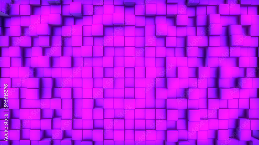 3d cubes surface abstract pink illustration. Background of purple fuchsia 8K image squares with shadows 3d cubes surface abstract pink illustration. Background of purple fuchsia 8K image squares with shadows