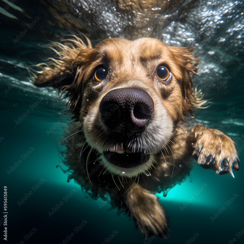 pies pod wodą, Generative AI