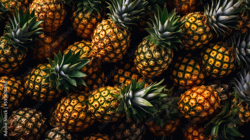 Pile of pineapples Pile of pineapples