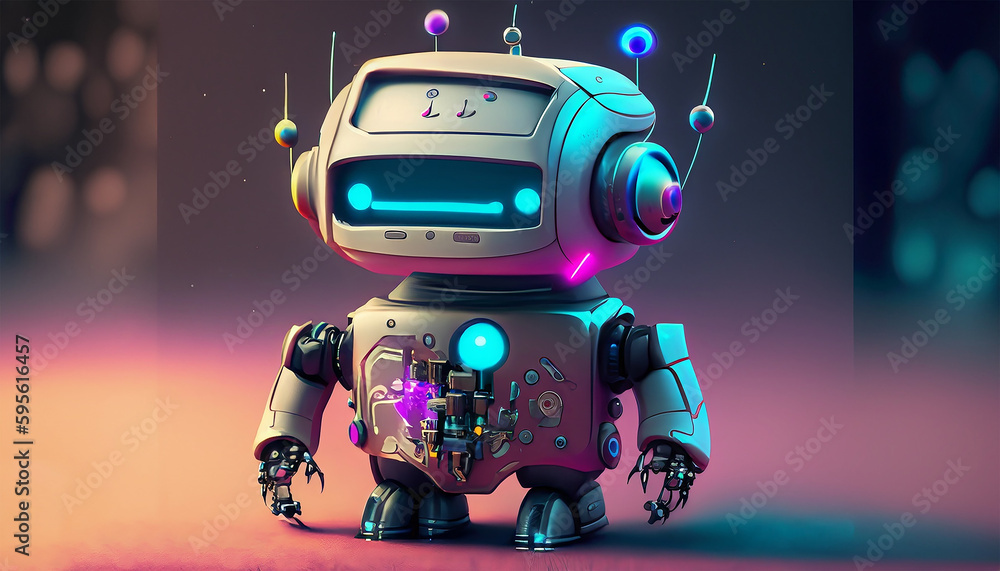 robot tiny artifical intelegent cyber punk cute robot tiny artifical intelegent cyber punk cute