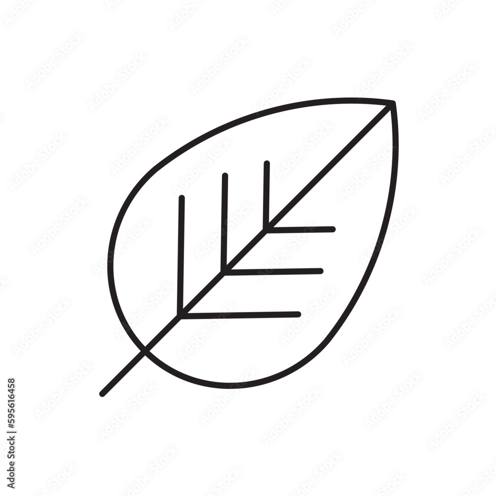 Leaf vector line icon. Leaf flat sign design. Leaf symbol isolated pictogram. UX UI icon of leave. Linear icon outline symbol Leaf vector line icon. Leaf flat sign design. Leaf symbol isolated pictogram. UX UI icon of leave. Linear icon outline symbol