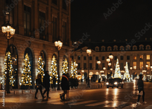 Paris during Christmas time
