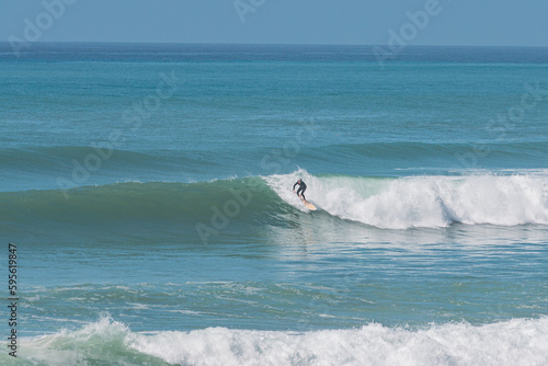 Canvas Print Surfing in La Source, Morocco, Africa