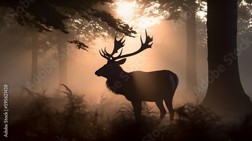 A magnificient deer standing proudly photo