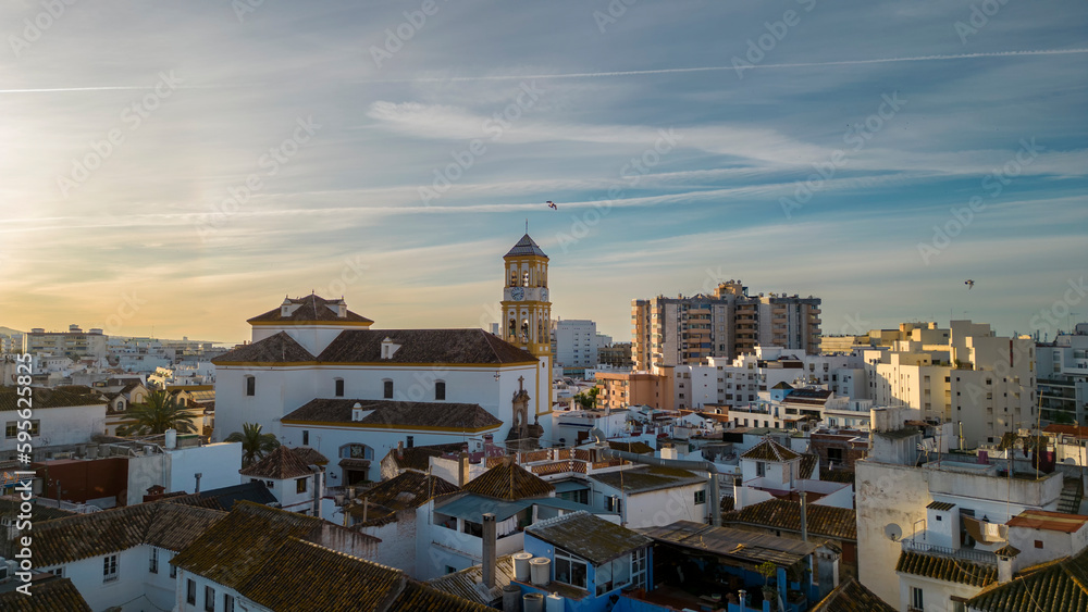 iglesia de la Encarnación en centro de la ciudad de Marbella, Andalucía