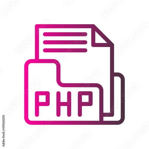 php gradient icon