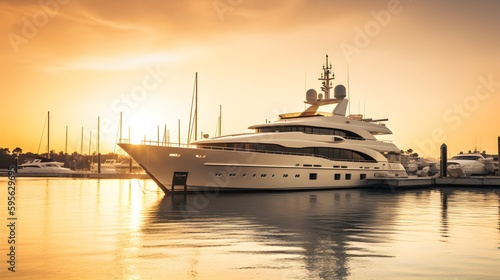 A luxurious yatch docked © John