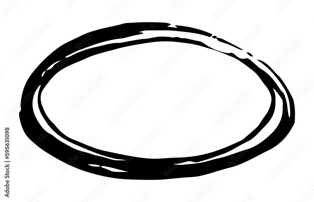 Oval hand painted with ink paint. Png clipart isolated on transparent background Oval hand painted with ink paint. Png clipart isolated on transparent background