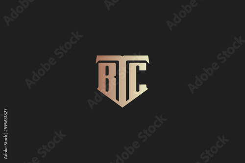 BTC modern luxury typography logo design, btc wordmark, btc typo logo, btc logo