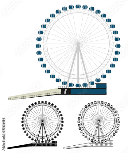 Big wheel in Balneario Camboriu, Brazil