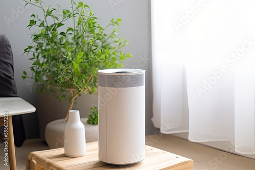 Air purifier in modern house. Fresh air and healthy life © rufous