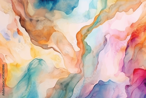 Abstract soft color pastel watercolor background. 