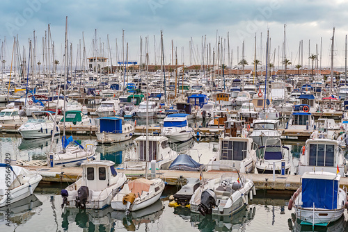 The marina of Port de Alcudia, Mallorca, Balearic Islands, Spain © ladistock