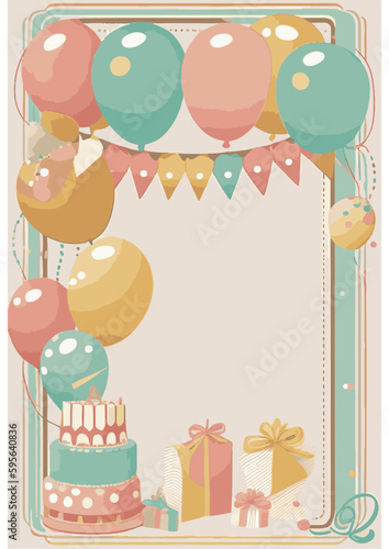 A set of festive vector backgrounds for text, perfect for adding a touch of celebration to your designs. Whether it's a birthday, wedding, baby shower, or party, these backgrounds feature colorful ele