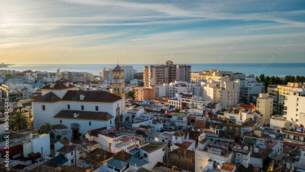 vista del casco antiguo del municipio de Marbella, Andalucía vista del casco antiguo del municipio de Marbella, Andalucía