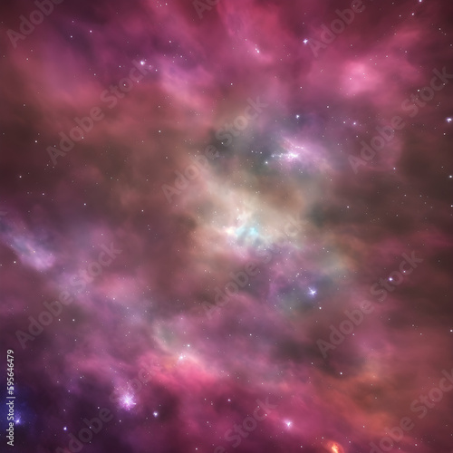 Nebula outer space cloud background Generative art
