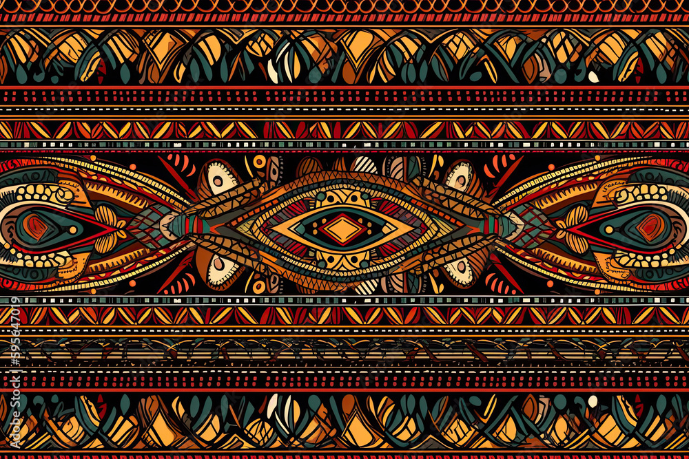 Ethnic seamless pattern. Traditional ornament background Ethnic seamless pattern. Traditional ornament background