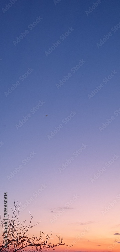 blue sky and clouds