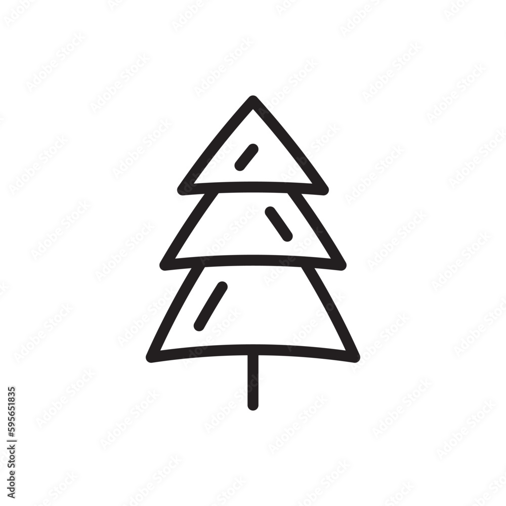 Tree vector line icon. Tree flat sign design. Tree symbol isolated pictogram. UX UI linear icon outline sign Tree vector line icon. Tree flat sign design. Tree symbol isolated pictogram. UX UI linear icon outline sign