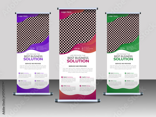 Professional Business Roll Up Banner Design Template
