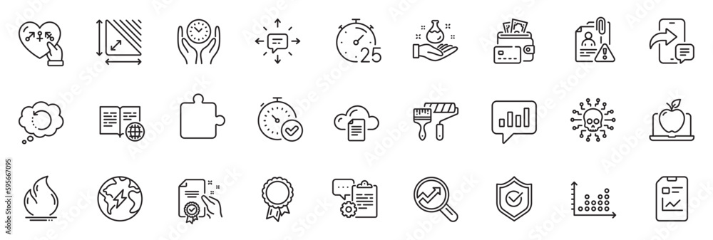 Icons pack as Cyber attack, Internet book and Recovery data line icons for app include Timer, Safe time, Chemistry lab outline thin icon web set. Certificate, Approved shield. Vector Icons pack as Cyber attack, Internet book and Recovery data line icons for app include Timer, Safe time, Chemistry lab outline thin icon web set. Certificate, Approved shield. Vector