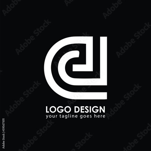 ED ED Logo Design, Creative Minimal Letter ED ED Monogram