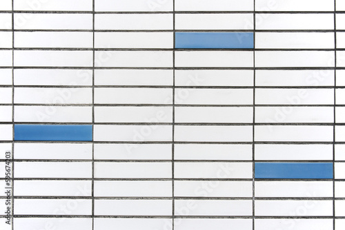 blue and white