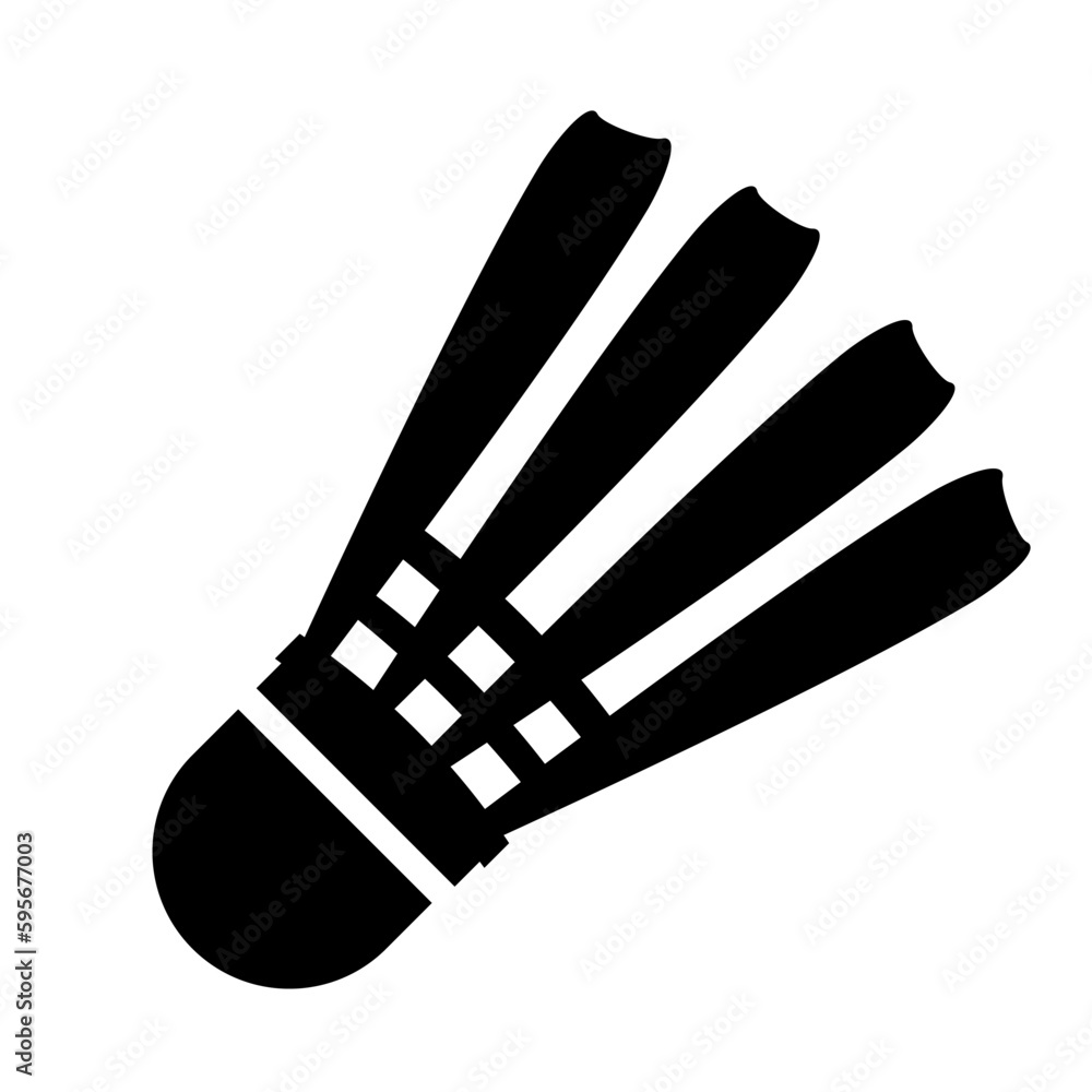 badminton shuttlecock - vector icon badminton shuttlecock - vector icon