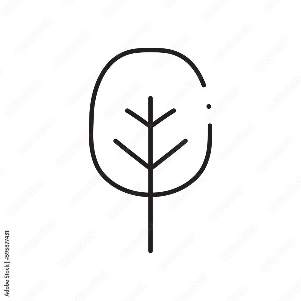 Tree vector line icon. Tree flat sign design. Tree symbol isolated pictogram. UX UI linear icon outline sign Tree vector line icon. Tree flat sign design. Tree symbol isolated pictogram. UX UI linear icon outline sign