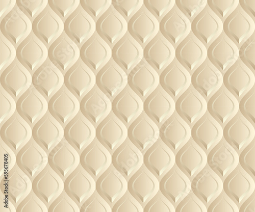 decorative background with ornament 3d, seamless pattern