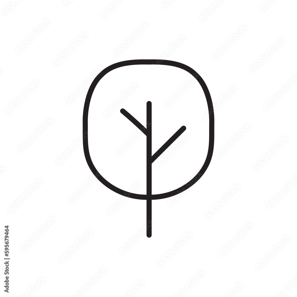 Tree vector line icon. Tree flat sign design. Tree symbol isolated pictogram. UX UI linear icon outline sign Tree vector line icon. Tree flat sign design. Tree symbol isolated pictogram. UX UI linear icon outline sign