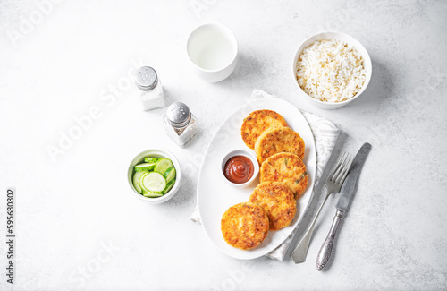 Wallpaper Mural Chicken fritters with parsley and cheese Torontodigital.ca