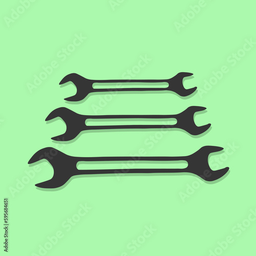 Wrench vector illustration Workshop tool