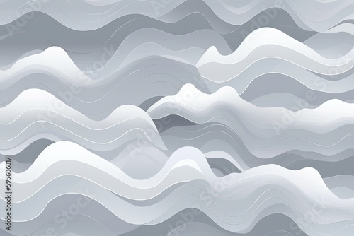 an abstract white background with wavy lines. Generative AI © 2rogan