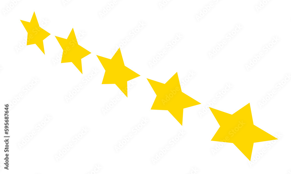 illustration of five stars, product quality rating illustration of five stars, product quality rating