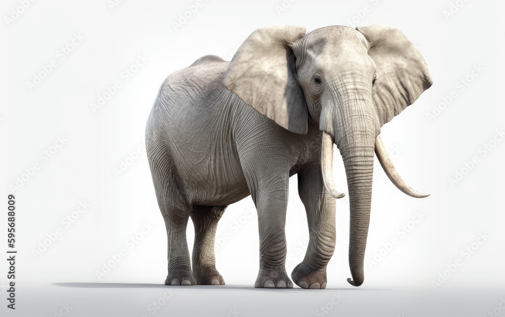 Obraz premium An elephant in a background safari animals elephant wallpaper Generative AI
