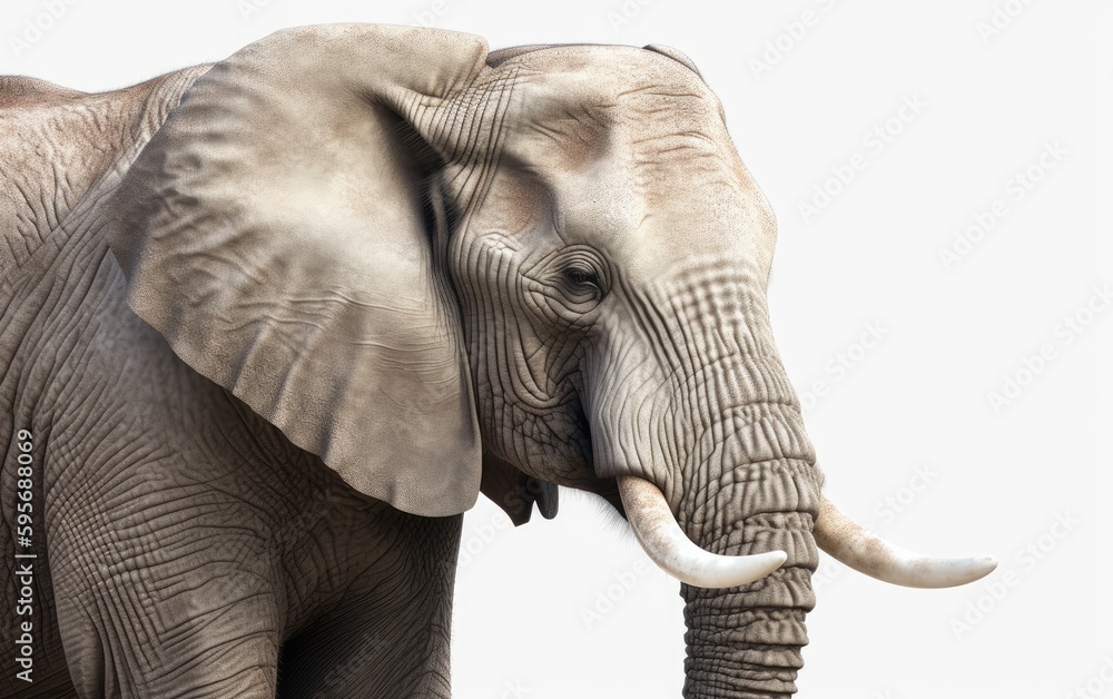 Obraz premium An elephant in a background safari animals elephant wallpaper Generative AI