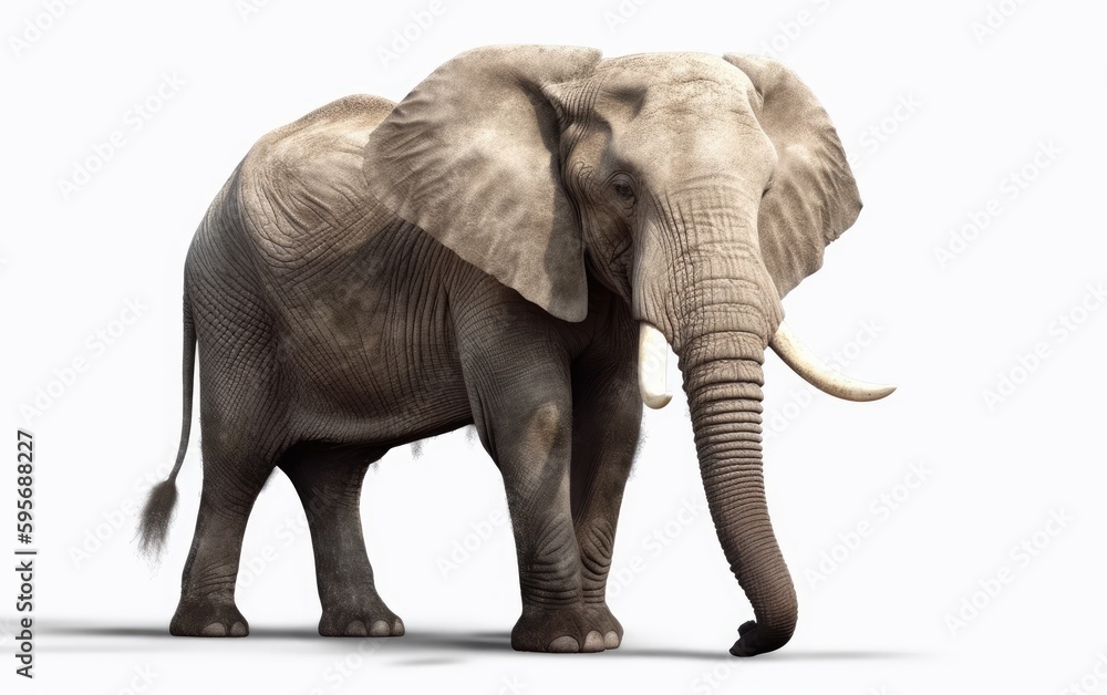 An elephant in a background safari animals elephant wallpaper Generative AI