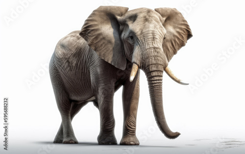 An elephant in a background safari animals elephant wallpaper Generative AI