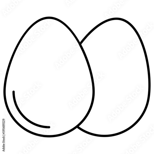 Eggs icon, editable vector