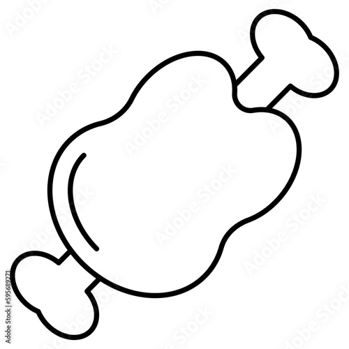A perfect design icon of drumstick